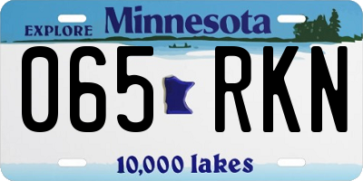MN license plate 065RKN