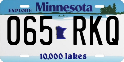MN license plate 065RKQ