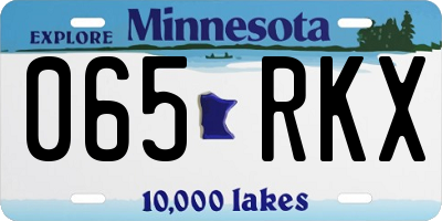 MN license plate 065RKX