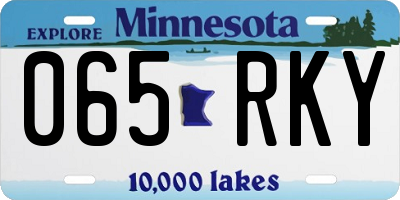 MN license plate 065RKY