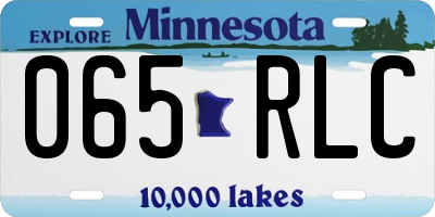 MN license plate 065RLC