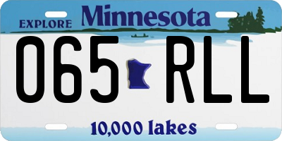 MN license plate 065RLL
