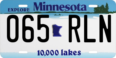 MN license plate 065RLN