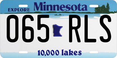 MN license plate 065RLS