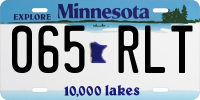 MN license plate 065RLT