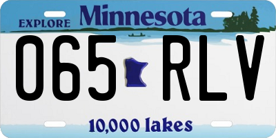 MN license plate 065RLV