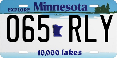 MN license plate 065RLY