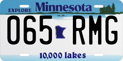 MN license plate 065RMG