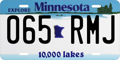 MN license plate 065RMJ
