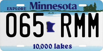 MN license plate 065RMM