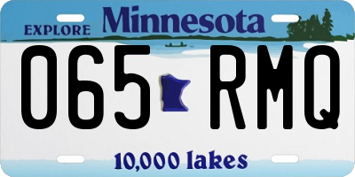 MN license plate 065RMQ