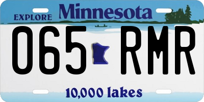 MN license plate 065RMR