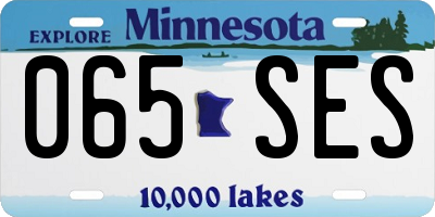 MN license plate 065SES