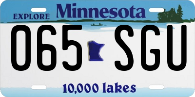 MN license plate 065SGU