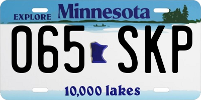 MN license plate 065SKP