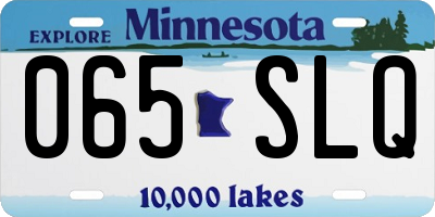 MN license plate 065SLQ