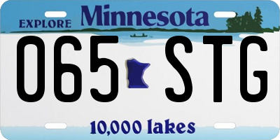 MN license plate 065STG