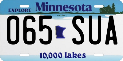 MN license plate 065SUA