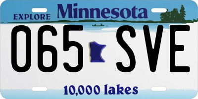 MN license plate 065SVE