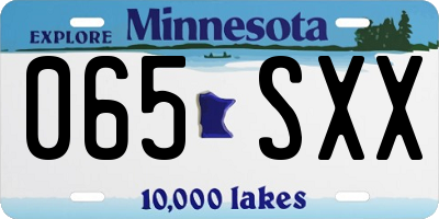 MN license plate 065SXX