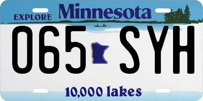 MN license plate 065SYH