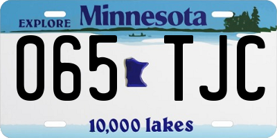 MN license plate 065TJC
