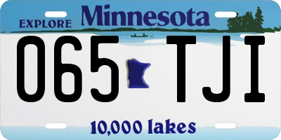MN license plate 065TJI