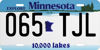 MN license plate 065TJL
