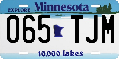MN license plate 065TJM
