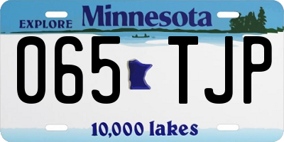 MN license plate 065TJP