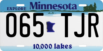 MN license plate 065TJR
