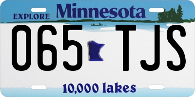MN license plate 065TJS