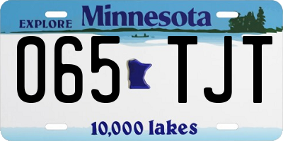 MN license plate 065TJT