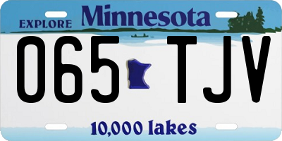 MN license plate 065TJV