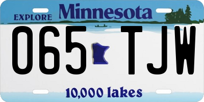 MN license plate 065TJW