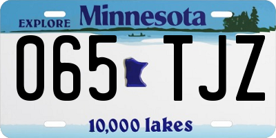 MN license plate 065TJZ