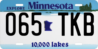 MN license plate 065TKB