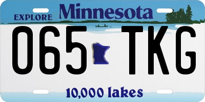 MN license plate 065TKG