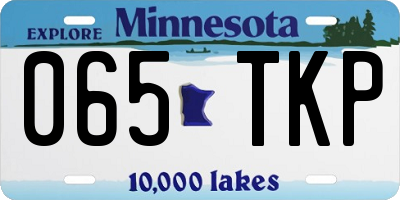 MN license plate 065TKP