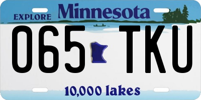 MN license plate 065TKU