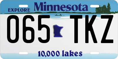 MN license plate 065TKZ