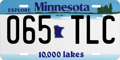 MN license plate 065TLC