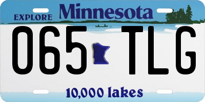 MN license plate 065TLG
