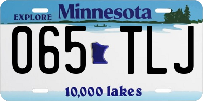 MN license plate 065TLJ