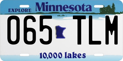 MN license plate 065TLM