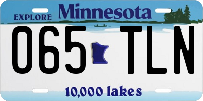 MN license plate 065TLN