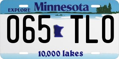 MN license plate 065TLO
