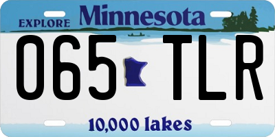 MN license plate 065TLR