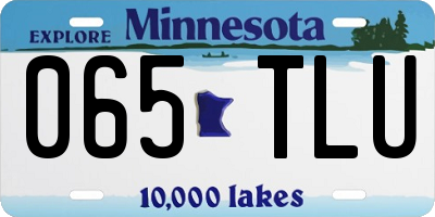 MN license plate 065TLU