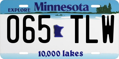 MN license plate 065TLW